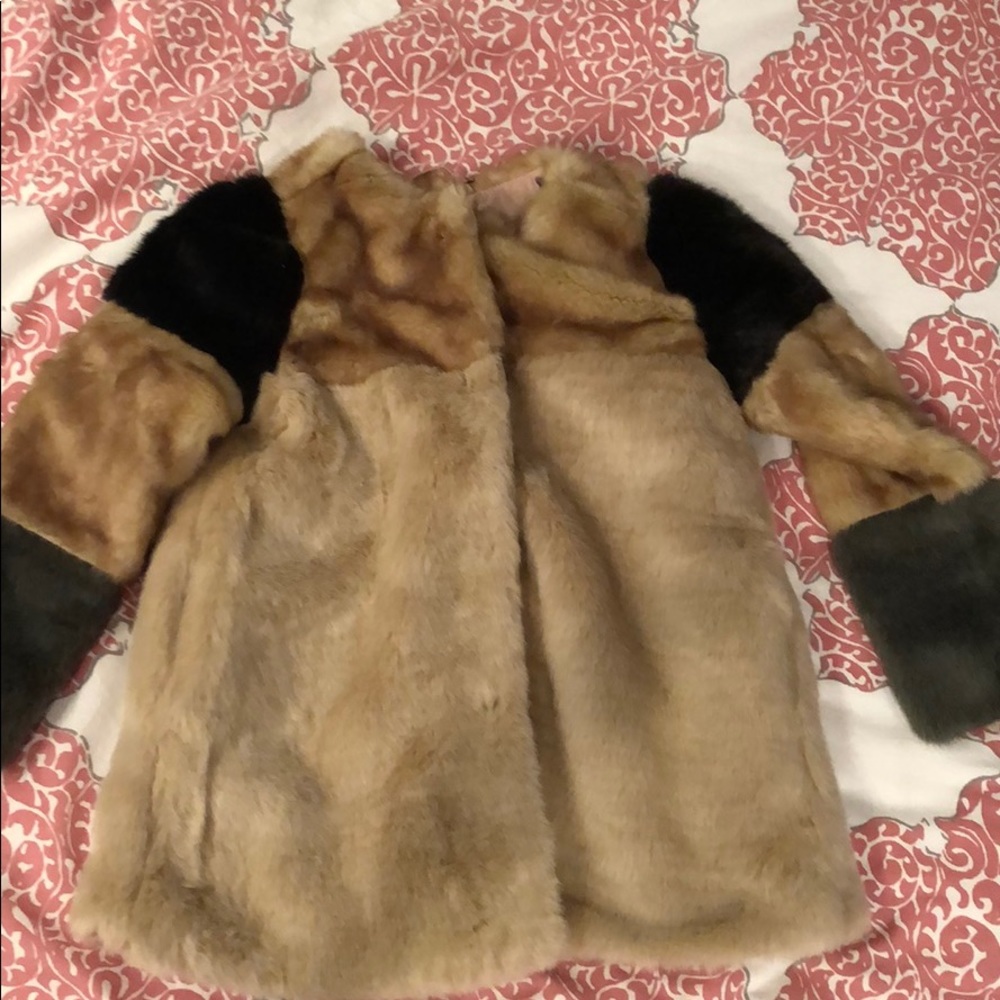 Zara Girls Faux Fur Coat